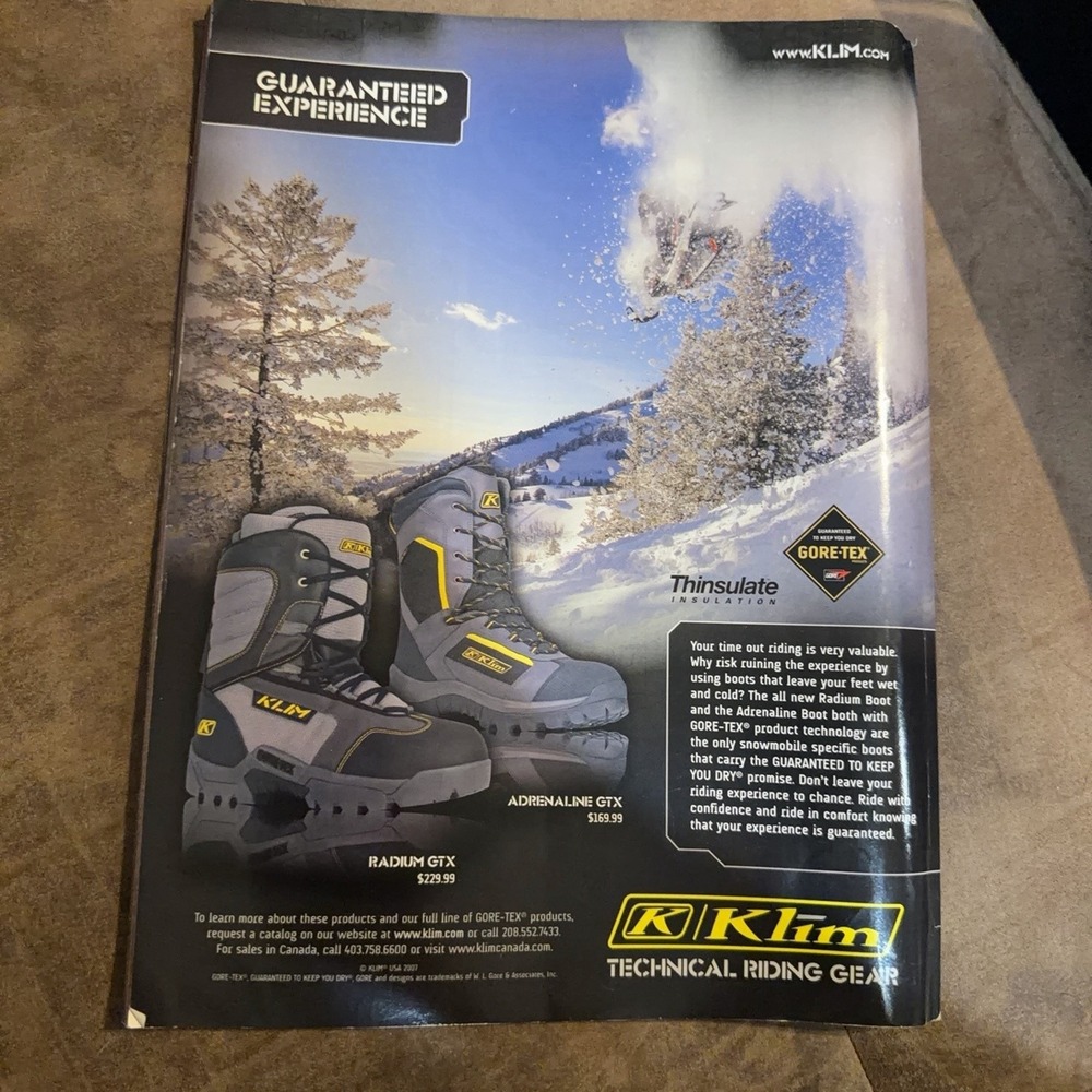 SnowTech Magazine Sept 2007 Snowmobile Yamaha Arctic Cat Ski-Doo FX Nytro IQ